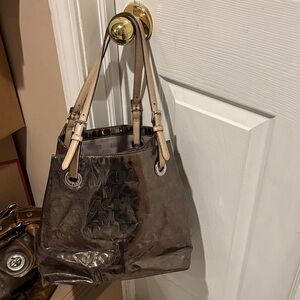 Michael Kors Metallic Brown Shoulder Bag